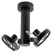 Faretto moderno nero regolabile a 2 luci - Goes