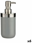 Dispenser di Sapone Grigio Plastica 350 ml (6 Unità)