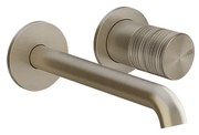 Parte esterna miscelatore lavabo da parete trame brass brushed pvd habito 70388 gessi