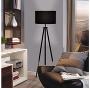 Eglo 55291 - Lampada con piedistallo BIDFORD 1xE27/60W/230V nero/marrone