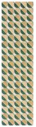 Passatoia giallo-verde 60x230 cm Carlos Circle Geo - Flair Rugs