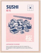 Stampa digitale incorniciata fatta a mano Sushi