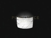 Plafoniera in vetro satinato e trasparente vassily 6564 b ln