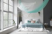 Sonja specchio da appoggio con cornice lavorata 40x160cm argento