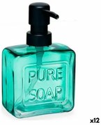 Dispenser di Sapone Pure Soap 250 ml Cristallo Verde Plastica (12 Unità)