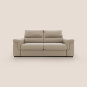 Magnolia divano letto con materasso alto 18 cm morbido schienale alto in tessuto smacchiabile T05 beige