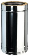 Condotto a doppia parete Tubo DP coib Aisi 316L d.180/230 in inox 50 cm