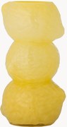 Vaso in vetro soffiato Limone, alt. 27 cm