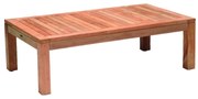 Tavolino da esterno Boston struttura e superficie in Teak  per 6 persone 140x80cm