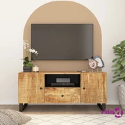 VidaXL Mobile tv con ruote nero 90x35x35 cm in legno multistrato