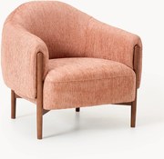 Poltrona con gambe in legno di frassino Theo