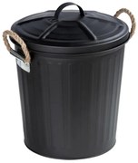 WENKO 24022100 - Cesto GARA 24x28,5 cm nero