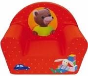 Poltrona per Bambini Fun House 712583 Orso 52 x 33 x 42 cm Rosso