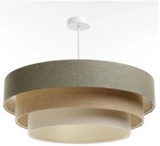 Lampadario a sospensione con filo BOHO TRINITI 1xE27/60W/230V grigio/beige/color crema