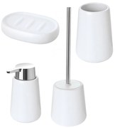Set 4 Accessori D'Appoggio Feridras "Sidney" Bianco