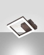 Bard applique corten 1 luce 3000k - 11w - 1080 lm, 17cm dimmerabile