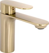 Rubinetto da lavabo Rea Drop Brush Gold low