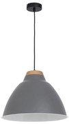 Lampada a sospensione SKAL 1xE27/60W grigio