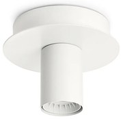 Plafoniera In Metallo Moderna Up And Down Bianco 1 Luce E27