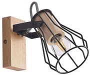 Lindby - Courtney Applique da Parete Black/Wood Lindby