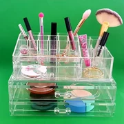 Trade Shop - Organizer Espositore Cosmetici Make Up Trucco Girevole Rotante  360° Glam Caddy