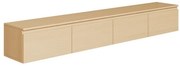 Mobile TV Sospeso 200 cm 4 Ante A Ribalta Rovere Lindberg Lume