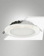 Peggy faretto da incasso 20w 3000k 2520lm  bianca ip44 d.20,8cm