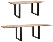 Tavolo da Pranzo Estensibile Edge in Legno di Mango 180x90x77 cm