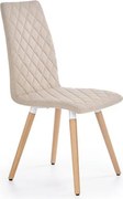 Sedia tessile K282 beige - H 93 cm