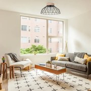 Plafoniera neoclassico Clayton Ø 50 cm nero IP20, 1XE27