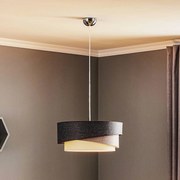 Lampada a sospensione Euluna Kobo, grafite/grigio/bianco
