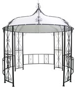 Chiosco da giardino D300 x H290cm in metallo stile ferro battuto - TILCARA