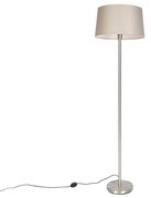 Lampada da terra acciaio paralume talpa 45 cm - SIMPLO