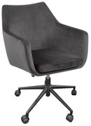 Sedia da ufficio grigia Nora - Actona