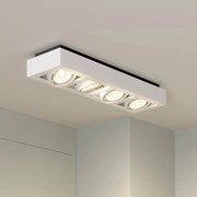 Arcchio Faretto da soffitto Ronka, 65 cm, a 4 luci, bianco, metallo, GU10