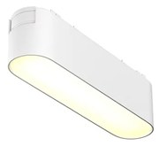 Base Di Illuminazione Per Binario Moderno Basic Alluminio Bianco Luce Calda 6W