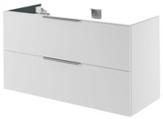 Mobile da bagno sotto lavabo SENSEA Neo bianco laccato L 120 x H 64 x P 48 cm 2 cassetti, lavabo non incluso