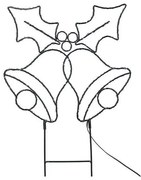 Solight 1V289 - Decorazione natalizia da esterno a LED 100xLED/3xAA IP44, luce calda, campanelle