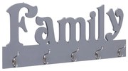 Appendiabiti A Muro Famıly Grigio 74x29,5 Cm /