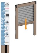 Zanzariera plissettata MEDAL Plixy per finestra L 125 x H 160 cm marrone