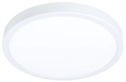 Plafoniera Moderna Fueva 5 Acciaio Bianco Led Integrato 20,5W 3000K Ip44