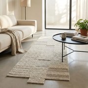 URIEL - tappeto in lana avorio con decoro