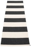 Passatoia da interno/esterno bianca e nera 70x225 cm Bob Black Vanilla – Pappelina