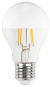 Lampada LED E27 6W a Filamento con Riflettore Cromato, No Flickering - A60 Colore  Bianco Caldo 2.700K