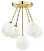 Design by Us - Ballroom Molecule Lampada A Sospensione White Snow/Oro Design By Us