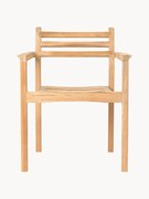 Sedia da giardino impilabile in legno di teak AH502