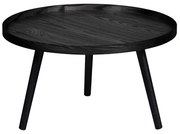 Tavolino nero , Ø 60 cm Mesa - WOOOD