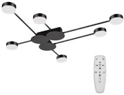 LAMPADA DA SOFFITTO 6 PUNTI LUCE BLACK LED APP521-6C