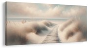 Quadro su tela – Sentiero di legno verso l’oceano