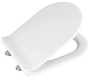 WENKO 22415100-Sedile WC HABOS 46x36 cm bianco/argento